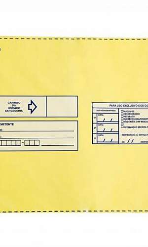 Envelope coextrusado com lacre adesivo Envelope coextrusado com lacre adesivo